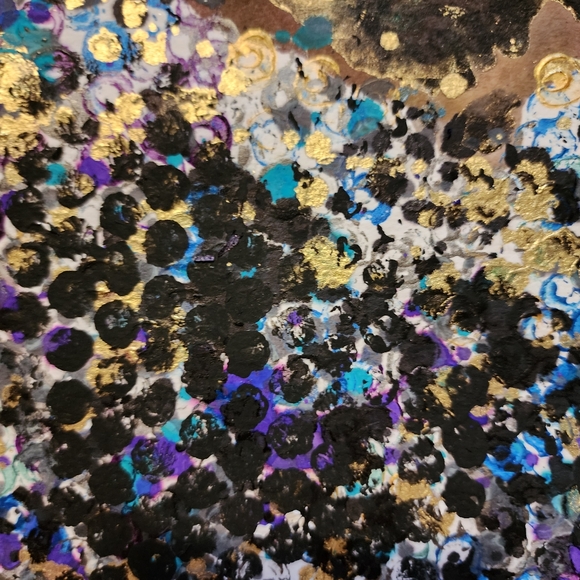 HANDCRAFTED Abstract Painting HANDPAINTED Artwork HANDMADE Wall Art Decor - Picture 7 of 17